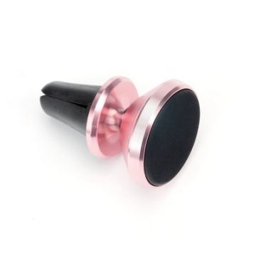 Suport masina Forcell pentru smartphone Magnetic to air vent auriu roz